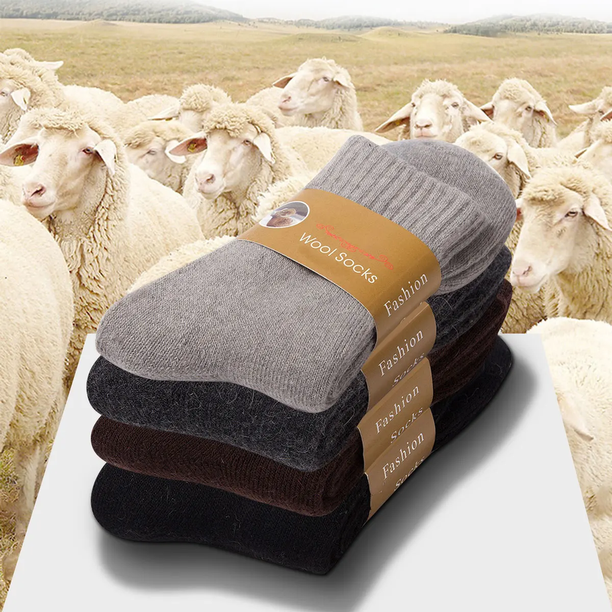 2 Paar warme Wintersocken für  – Thermal Sock Wool Bewertung und Preis
